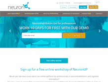 Tablet Screenshot of neuronup.com